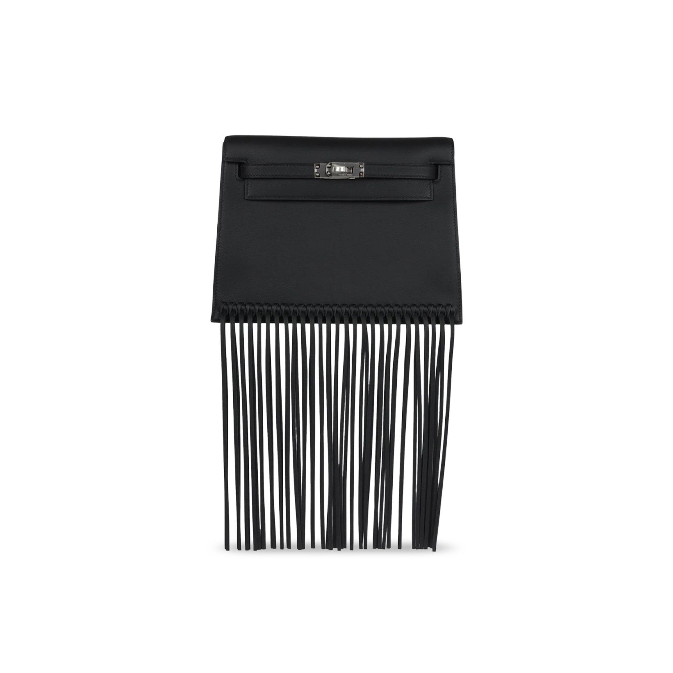 HERMES MASTER KELLY DANSE ANATE BLACK SWIFT PALLADIUM HARDWARE (22*17*7cm)